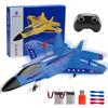 ANTSIR F22 RC Airplane Easy to Fly - 2.4GHz Remote Control Fighter Jet with Gyro Stabilizer & LED Lights, 2 Batteries Foam RC Glider for Kids Boys Adults Beginners (Blue) view 1