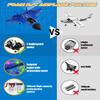ANTSIR F22 RC Airplane Easy to Fly - 2.4GHz Remote Control Fighter Jet with Gyro Stabilizer & LED Lights, 2 Batteries Foam RC Glider for Kids Boys Adults Beginners (Blue) view 3