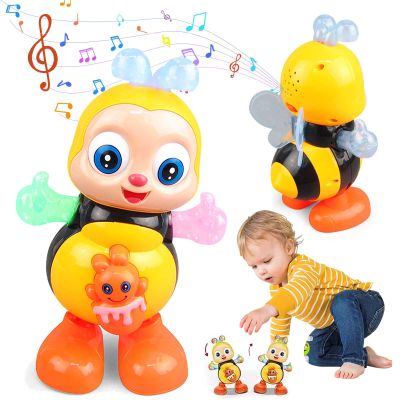 Dosurgorn Dancing Bee Toy with Music & LED Lights  Juguete de Abeja Bailarina con Sonidos y Luces para Nios, Preschool Sensory Learning Toy for Toddlers