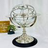 Antique Vintage Zodiac Armillary Brass Sphere Globe Wooden base Pirate's Antique Ship Nautical Sphere Globe (Silver 18 inch) view 4
