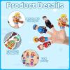 28 Pcs Community Helpers Finger Puppets Pretend Toys, People Finger Puppets Professions Multicultural Career Toy Soft Velvet Community Helper Pretend Doll for School Class Prizes Birthday Gift view 3