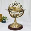 Antique Vintage Zodiac Armillary Brass Sphere Globe Wooden base Pirate's Antique Ship Nautical Sphere Globe (Antique 18 inch) view 4