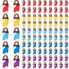 Barydat 100 Pcs Little Jesus Figures Baby Mini Jesus Figurines Bulk to Hide and Seek Tiny Miniature Christ Savior Figurine Toy Religious Gift for Easter Egg Stuffer Sunday School Baptism, Multicolor view 1