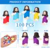 Barydat 100 Pcs Little Jesus Figures Baby Mini Jesus Figurines Bulk to Hide and Seek Tiny Miniature Christ Savior Figurine Toy Religious Gift for Easter Egg Stuffer Sunday School Baptism, Multicolor view 2