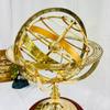 Antique Vintage Zodiac Armillary Brass Sphere Globe Wooden base Pirate's Antique Ship Nautical Sphere Globe (Brass 18 inch) view 4