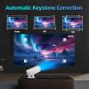 P30Plus 4k Projector Game Console, Video Game Projector with 2 Wireless Controller,Built-in 14 Emulators 36000+ Games,White view 4