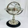 Antique Vintage Zodiac Armillary Brass Sphere Globe Wooden base Pirate's Antique Ship Nautical Sphere Globe (Silver 15 inch) view 4