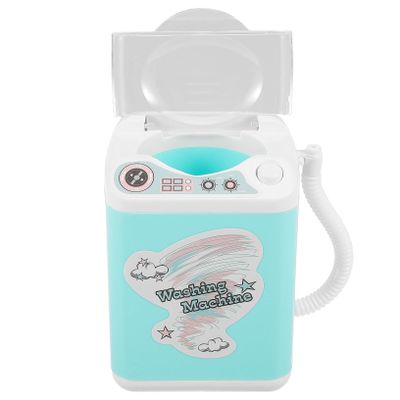 JOINPAYA Mini Household Electric Toy Washing Machine for Makeup Puff Brush Cleaning Realistic Design Safe Materials for Boys and Girls Playtime Family Interaction