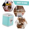JOINPAYA Mini Household Electric Toy Washing Machine for Makeup Puff Brush Cleaning Realistic Design Safe Materials for Boys and Girls Playtime Family Interaction view 4