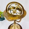 Antique Vintage Zodiac Armillary Brass Sphere Globe Wooden base Pirate's Antique Ship Nautical Sphere Globe (Antique 15 inch) view 2