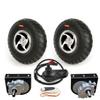 10 Inch Wheel 24V 500W 700W Dual Drive Motor Kit Solid Tire for Trolley Bike (With RC joystick, 350W-120RPM6kph) view 1