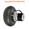 10 Inch Wheel 24V 500W 700W Dual Drive Motor Kit Solid Tire for Trolley Bike (With RC joystick, 350W-120RPM6kph) view 3