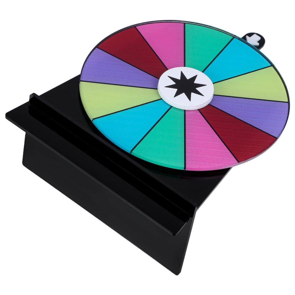 Alipis Game Wheel Stand Rotating Prize Wheel for Adult Parties Style for Raffles