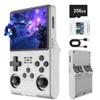R40S PRO Retro Gaming Console, 30000+ HD Games Handheld Game Console, 3800mAh Rechargeable Mini Retro Video Console with 256GB TF Card, Portable Pocket Arcade (White) view 1