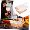 ABOOFAN Tabletop Woven Storage Basket for Organizing Underwear and Clothes Stylish and Practical Liner for Home Bedroom and Bathroom Beige Dot Design view 2