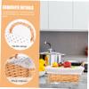 ABOOFAN Tabletop Woven Storage Basket for Organizing Underwear and Clothes Stylish and Practical Liner for Home Bedroom and Bathroom Beige Dot Design view 3