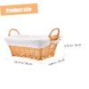 ABOOFAN Tabletop Woven Storage Basket for Organizing Underwear and Clothes Stylish and Practical Liner for Home Bedroom and Bathroom Beige Dot Design view 4