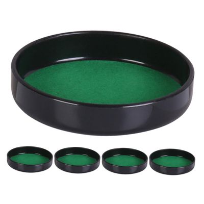 Hemoton 5pcs Suede Leather Chassis Dice Cup Lid Cup Lid for Party Game Supplies