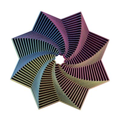 3D Printed Fractal Fidget Star  Stress Relief & Focus Fidget Toy for Adults (XL - 7.0 Inch)
