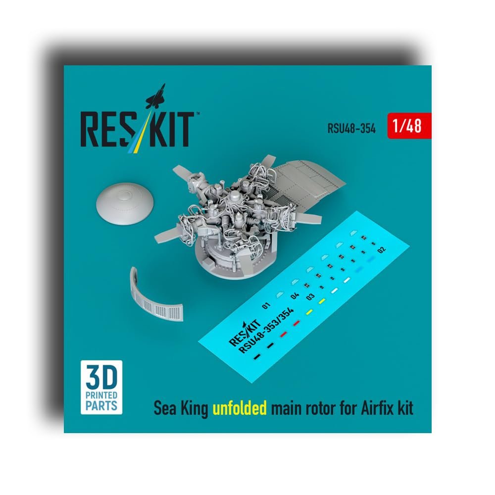 Reskit RSU48-0354 1/48 Sea King Unfolded Main Rotor for Airfix kit