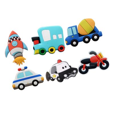 ABOOFAN 6pcs Creative Magnetic Stickers Transportation Tiles for Refrigerator Whiteboard