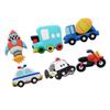 ABOOFAN 6pcs Creative Magnetic Stickers Transportation Tiles for Refrigerator Whiteboard view 1