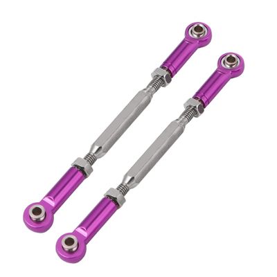 Abaodam 6pcs Adjustable Pull Rods for Rc Steering Linkage Pull Rods Compatible Racing Buggy Upgrade Parts