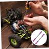 Abaodam 6pcs Adjustable Pull Rods for Rc Steering Linkage Pull Rods Compatible Racing Buggy Upgrade Parts view 3
