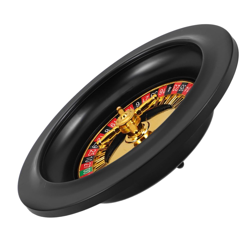 Alipis Roulette Wheel Game Professional Table Entertainment for Parties Gatherings and Ktv Fun Compact Design for and Storage
