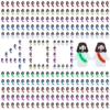 400 Pcs Little Jesus Figures Mix 10 Colors Rubber Mini Jesus Figurines in Bulk Christian Doll Tiny Baby Jesus Loves You Figures for Hide and Seek Easter Egg Fillers Egg Hunt Religious Party Favors view 1