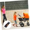 HEMOTON 2pcs Stroller Hooks Clips for Shopping Bags and Diaper Bags D-Shaped Design Lock Stroller Accessories for Parents view 3