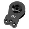 Yosoo Lightweight Aluminum Alloy Servo Saver for 1/10 RC Car, Easy Install Steering Arm Horn for RC Car Enthusiasts (Red) (Black) view 3