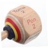 BESTonZON Wooden Toy Rotated Gyroscope for Kids Wooden Fidget Toy Handmade Craft Gyroscopes for Parties Events view 3