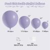 108Pcs Lavender Double Stuffed Balloons Different Size, 18/12/10/5 inch Dusty Light Purple Lilac Balloons Garland Arch kit for Baby Shower Bridal Wedding Birthday Party Decoration view 2