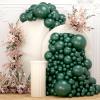108Pcs Dark Green Double Stuffed Balloons Different Size, 18/12/10/5 inch Emerald Green Balloons Garland Arch kit for Graduation Anniversary Birthday Baby Shower Party Decoration view 1