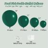 108Pcs Dark Green Double Stuffed Balloons Different Size, 18/12/10/5 inch Emerald Green Balloons Garland Arch kit for Graduation Anniversary Birthday Baby Shower Party Decoration view 2