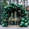 108Pcs Dark Green Double Stuffed Balloons Different Size, 18/12/10/5 inch Emerald Green Balloons Garland Arch kit for Graduation Anniversary Birthday Baby Shower Party Decoration view 4