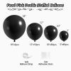 108Pcs Black Double Stuffed Balloons Different Size, 18/12/10/5 inch Matte Black Balloons Garland Arch kit for Graduation Halloween New Year Anniversary Birthday Halloween Party Decoration view 2