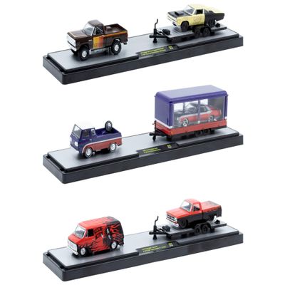 Auto Haulers Set of 3 Trucks Release 84 Limited Edition to 9600 Pieces Worldwide 1/64 Diecast Models by M2 36000-84