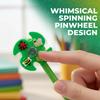 Fun Express 8" Spinning Green Pinwheel Topper Fidget Pens - 12 Pieces view 3