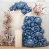 108Pcs Dusty Blue Double Stuffed Balloons Different Size, 18/12/10/5 inch Dark Slate Blue Balloons Garland Arch kit for Baby Shower Boy Birthday Bridal Gender Reveal Party Decoration view 1