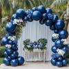 108Pcs Dusty Blue Double Stuffed Balloons Different Size, 18/12/10/5 inch Dark Slate Blue Balloons Garland Arch kit for Baby Shower Boy Birthday Bridal Gender Reveal Party Decoration view 4