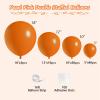 108Pcs Orange Double Stuffed Balloons Different Size, 18/12/10/5 inch Pastel Matte Burnt Orange Balloons Garland Arch kit for Baby Shower Birthday Summer Party Decoration view 2