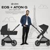 Cybex EOS 5-in-1 Travel System Stroller + Lightweight Aton G Infant Car Seat, Moon Black view 2