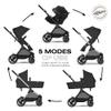 Cybex EOS 5-in-1 Travel System Stroller + Lightweight Aton G Infant Car Seat, Moon Black view 3
