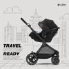 Cybex EOS 5-in-1 Travel System Stroller + Lightweight Aton G Infant Car Seat, Moon Black view 4