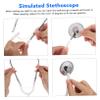 Toddmomy 3pcs Educational Stethoscope Toy for Boys and Girls Realistic Doctor Role for Boys and Girls for Pretend Play and Imaginative Fun Lightweight and Safe for view 3