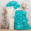 108Pcs Teal Double Stuffed Balloons Different Size, 18/12/10/5 inch Turquiose Balloons Garland Arch kit for Birthday Baby Shower Dolphin Mermaid Engagement Anniverasry Party Decoration view 1