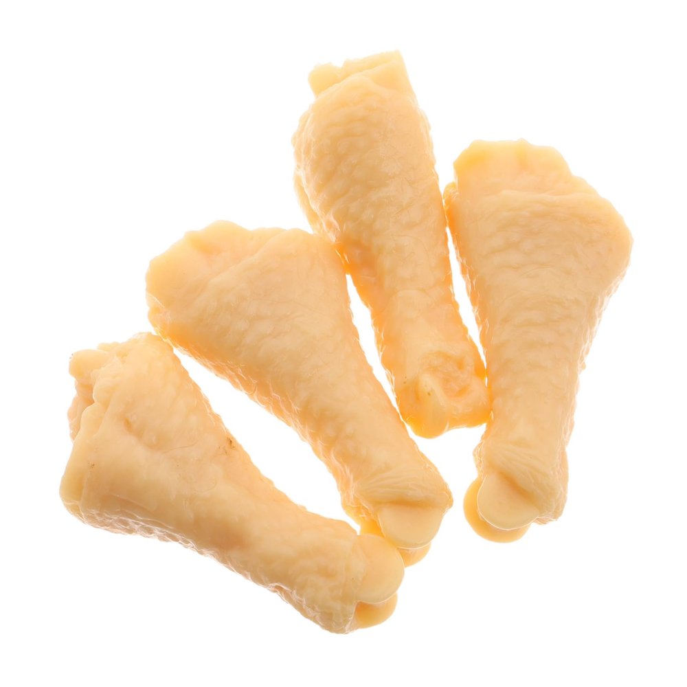 BESPORTBLE 4pcs Realistic Chicken Leg Models Faux Fried Chicken Display Props for Home Decor Hotel Displays and Boy Girl Playtime Authentic Simulation Food for Fun and Education