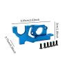 Adjustable Motor Mount Motor Mounting Easy to Install RC Car Upgrade Accessories for 1/10 104001 104072 RC Car Spares, Blue view 3